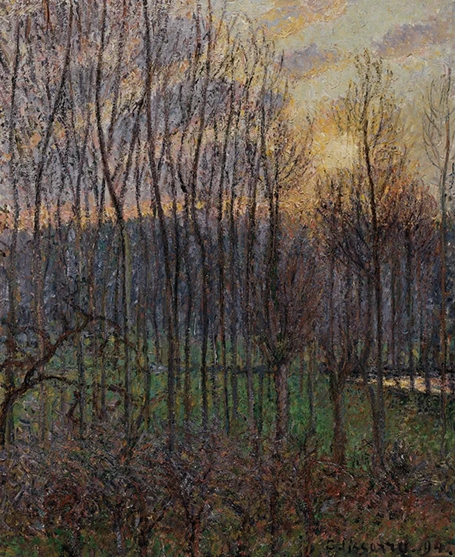 Pioppi a Eragny, tramonto - Nelson, Atkins Museum of Art, Kansas City